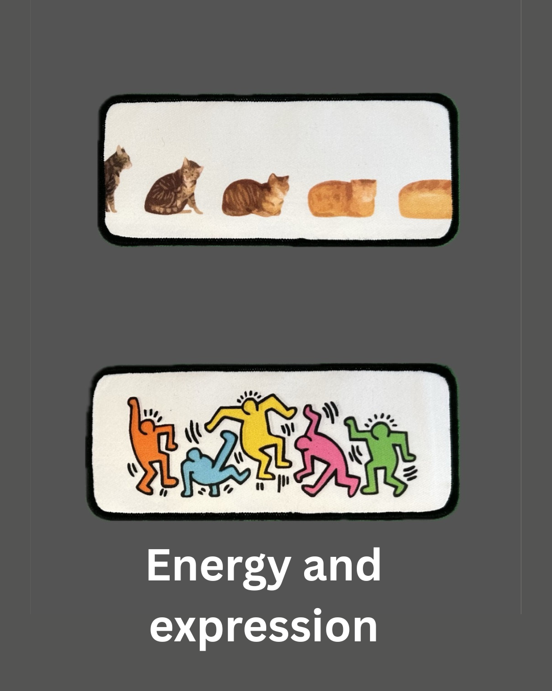 Black Velcro T-shirt with patches